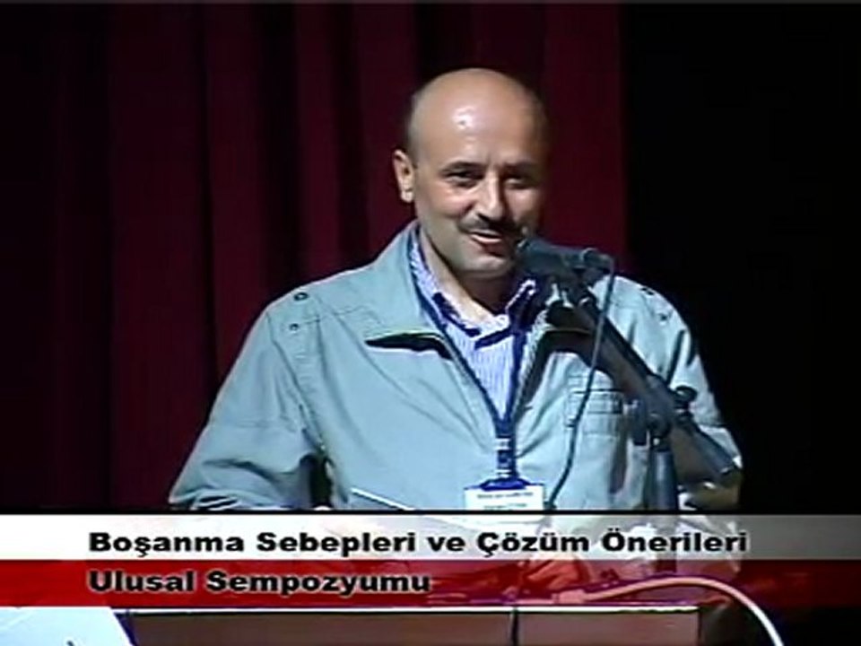 DURAN ÇETİN SEMPOZYUM KONUŞMASI "BOŞANMA SEBEPLERİ VE ÇÖZÜM ÖNERİLERİ ULUSAL SEMPOZYUMU" ADANA