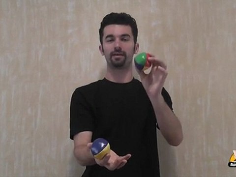 Basic Juggling Trick - Using two balls with one hand