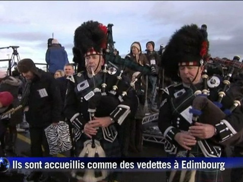 L'arrivée de Yang Guang et Tian Tian, les deux pandas géants loués par la Chine au Zoo d'Edimbourg
