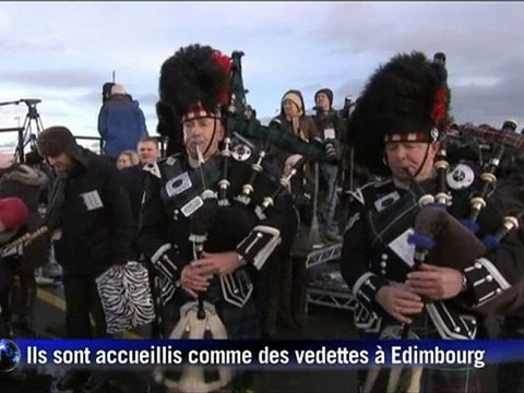 L'arrivée de Yang Guang et Tian Tian, les deux pandas géants loués par la Chine au Zoo d'Edimbourg