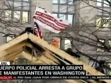Arrestan a Ocupantes de Wall Street en Washington