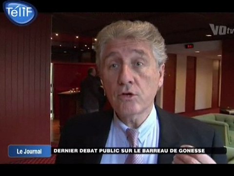 Derniers débats publics sur le barreau de Gonesse