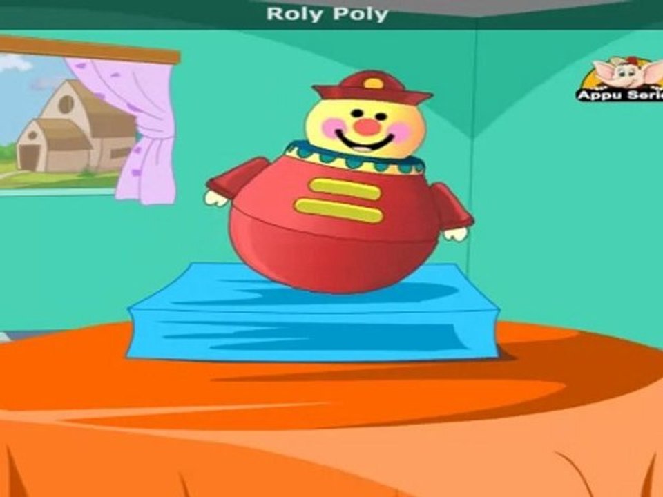 Roly Poly  with Lyrics - Nursery Rhyme