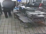 McDonald's armed robbery captured on CCTV
