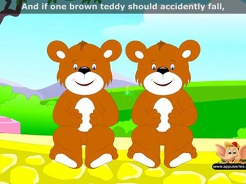 Five Brown Teddies - Nursery Rhyme with Lyrics
