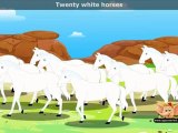 Twenty White Horses - Nursery Rhyme with Sing Along