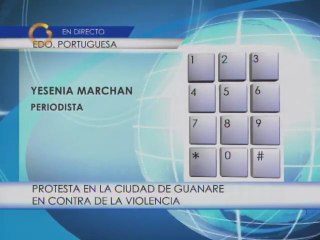 Habitantes de Portuguesa protestan contra la violencia
