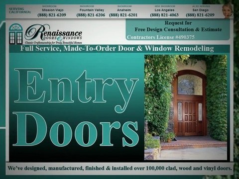 (888) 821-6206 ~ Entry Doors Santa Ana, CA