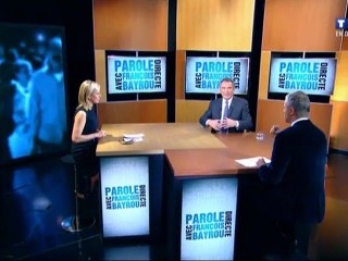 François Bayrou, invité de "Parole directe" sur TF1