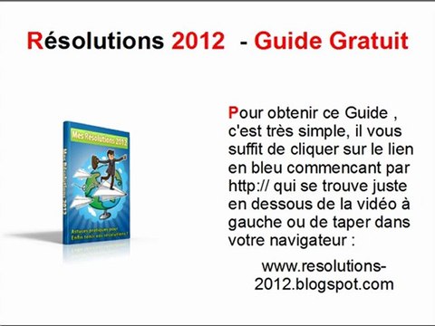 Bonnes Résolutions, comment les tenir - Guide Gratuit