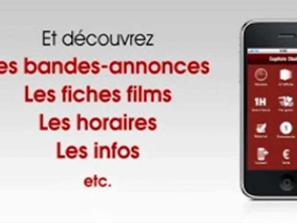 Application Iphone et Android du Capitole Studios