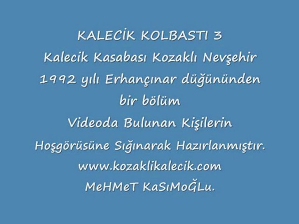 KALECİK KOLBASTI 3 (Kalecik Kasabası Kozaklı)