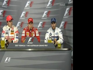 Australia 2007 Quali Press Conference Formula One