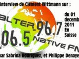 Clément Wittmann dans l'émission Alternative citoyenne du 01 décembre 2011 (Suisse)