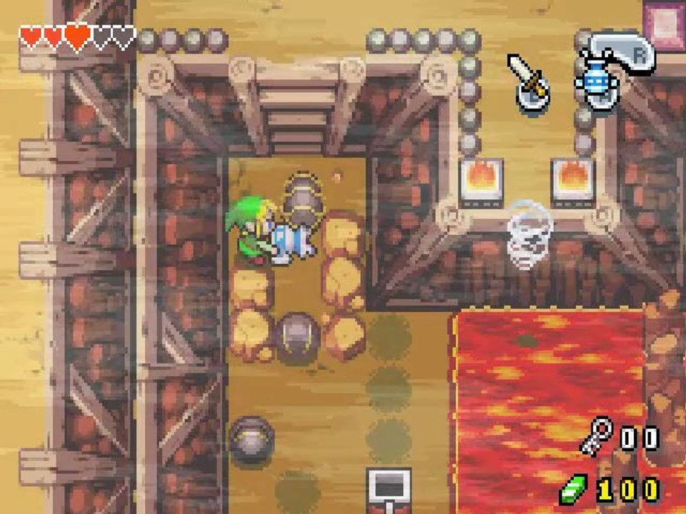 9éme partie Zelda Minish Cap / Le 1ère étage du temple de feu
