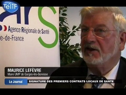 ARS : Signature de 3 contrats locaux de santé (Cergy)