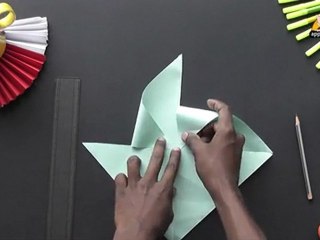 Make a Pinwheel the easy way - Arts & Crafts in Kannada