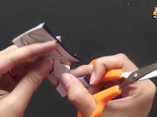 Make a Kirigami Chain of Boy and Girl Dolls