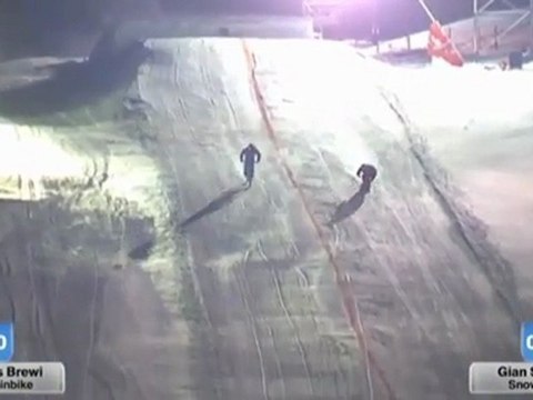 Snowboard Vs. VTT sur Wetten Dass