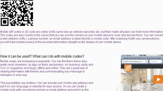 Mobile QR code