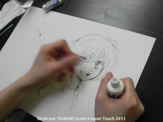 Dédicace TSUBAKI Izumi durant Japan Touch 2011: Sweet Relax + Fight Girl