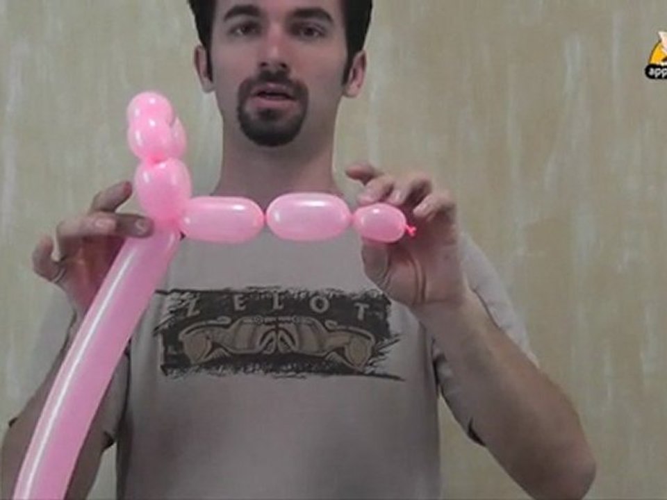 Balloon Sculpting - Let's sculpt a Pink Panther Part - 1