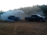 GMC vs Ford... Pull/Burnout Contest