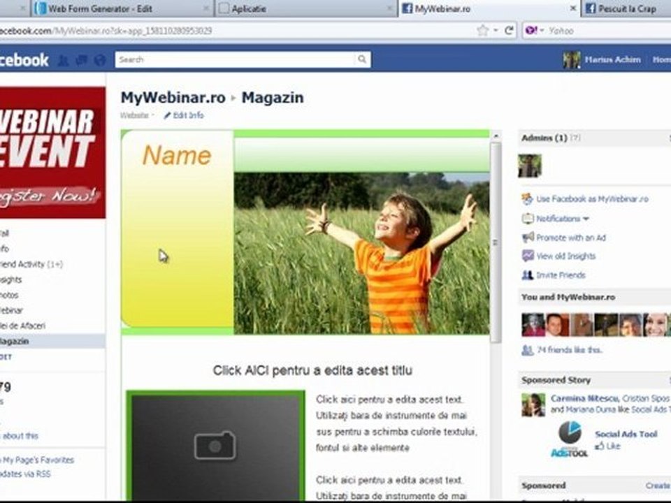 Bani pe Facebook - Cum sa faci bani pe Facebook