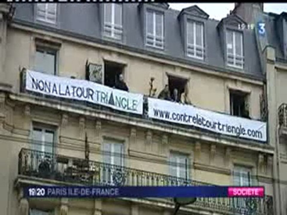 Opération Tour Triangle et enquête publique _  Journal France 3  19_20 Paris IdF du 17 11 2011