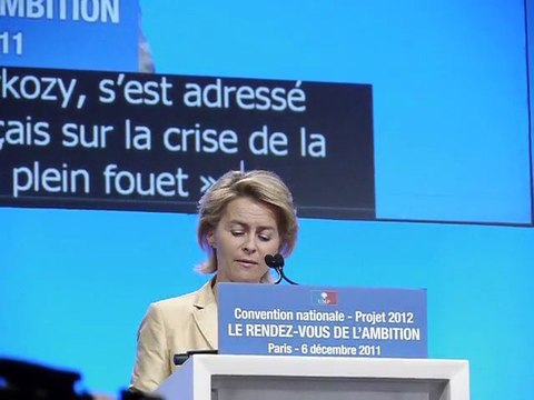 UMP - Convention ambition - Discours de la ministre du travail allemand Ursula von der Leyen