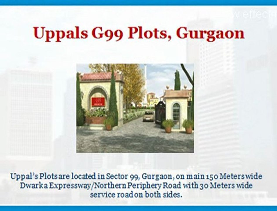 Uppal G99 Plots, 09560297002, Uppal's G99 Plots Gurgaon, Uppals Plots