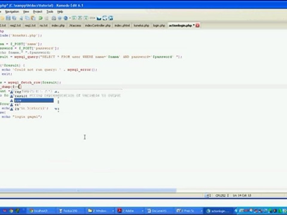 Tutorial PHP 1 - Login