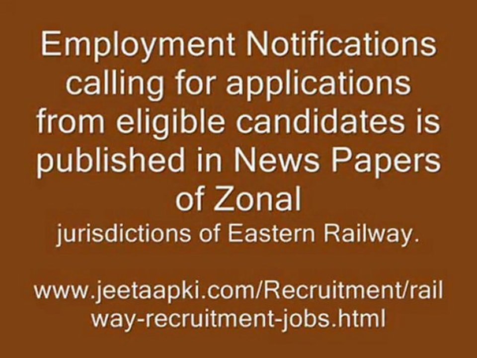 Railway Recruitment 2012