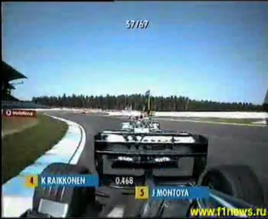 Hockenheim 2002 Kimi Räikkönen vs. Juan Pablo Montoya