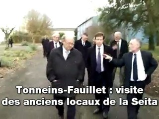 Tonneins: visite des anciens locaux Seita