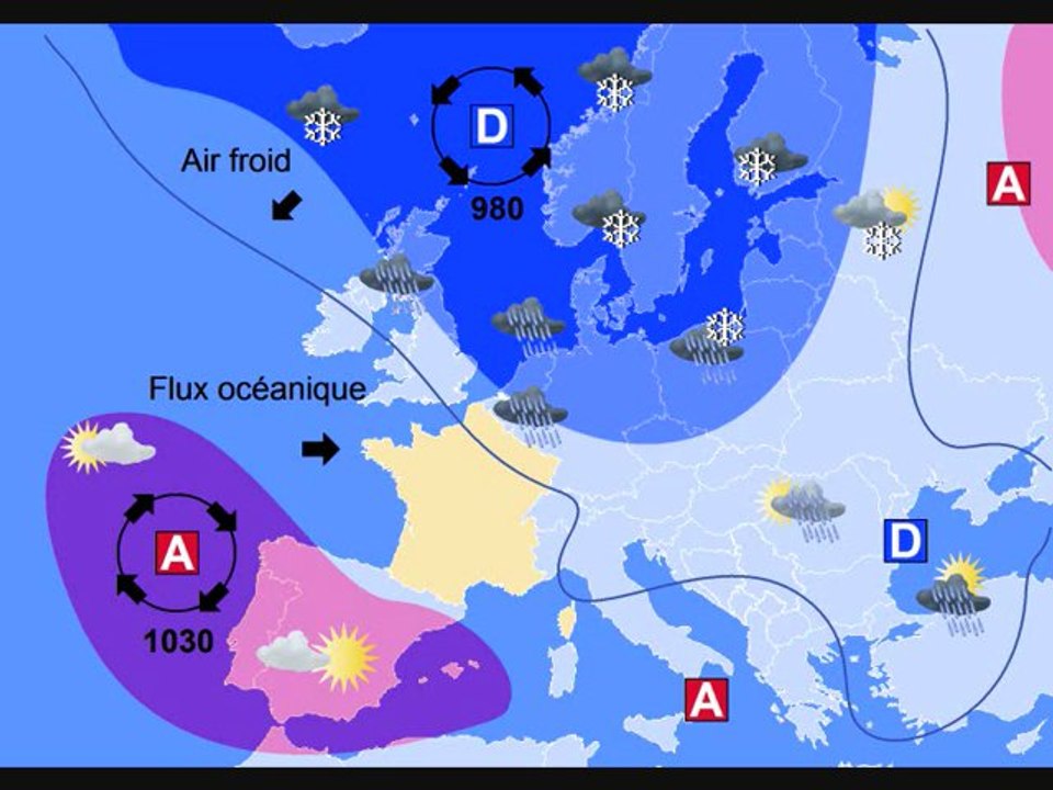 Météo 8 décembre 2011: Nouvelle carte d'analyse, prévisions du week-end