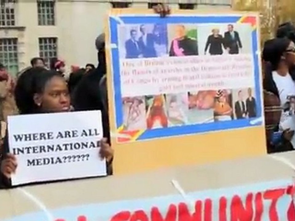 Femmes Congolaises UK manifestation Anti-Kabila