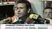 Gobernador Henrique Capriles Radonski realiza balance sobre las lluvias en Miranda