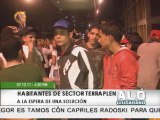 Habitantes del Barrio Terraplén protestan para exigir soluciones habitacionales