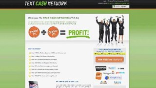 TEXT CASH NETWORK 100% FREE TO JOIN