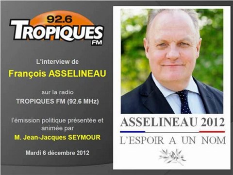 François ASSELINEAU sur TROPIQUES FM 6-12-2011