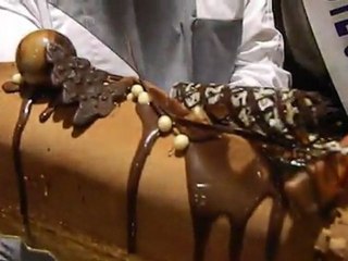 MISS HAUTE-SAONE DONNE SON PRENOM A UNE BUCHE DE NOEL