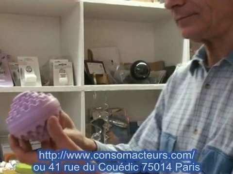 Publicité de qualité sur la boule qui économise de la lessive