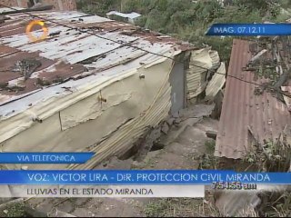 No reportan daños en las últimas horas por lluvias en Miranda