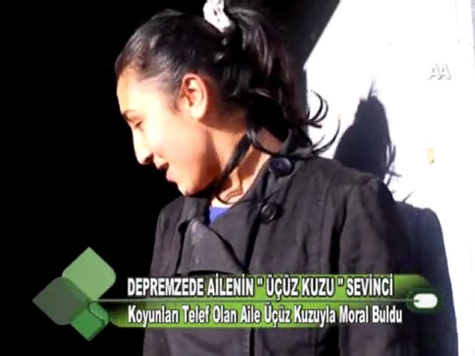 DEPREMZEDE AİLENİN '' ÜÇÜZ KUZU '' SEVİNCİ 01 12 2011