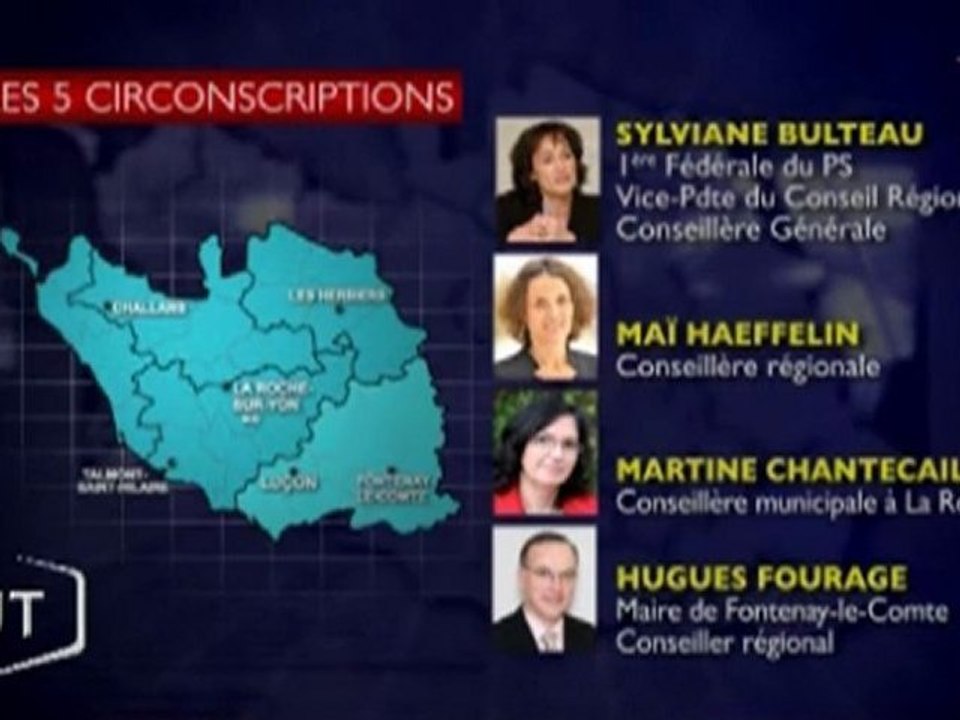 Les candidats PS en Vendée pour les législatives de 2012 - TV Vendée
