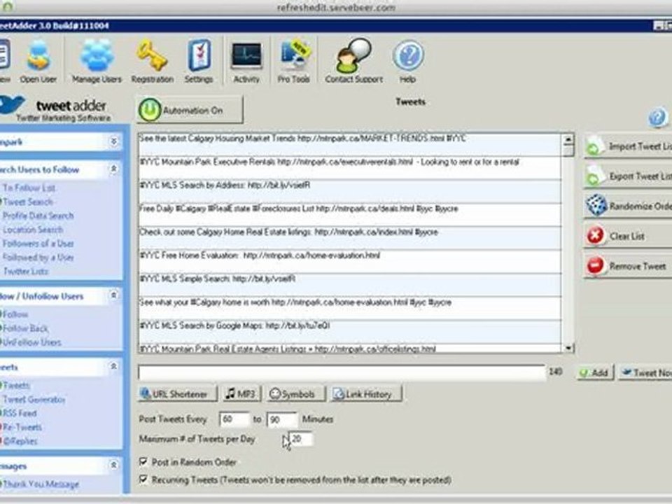 Using Twitter in Marketing - Automated Recurring Tweets ...