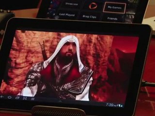 OnLive - Assassins Creed Brotherhood played on a tablet