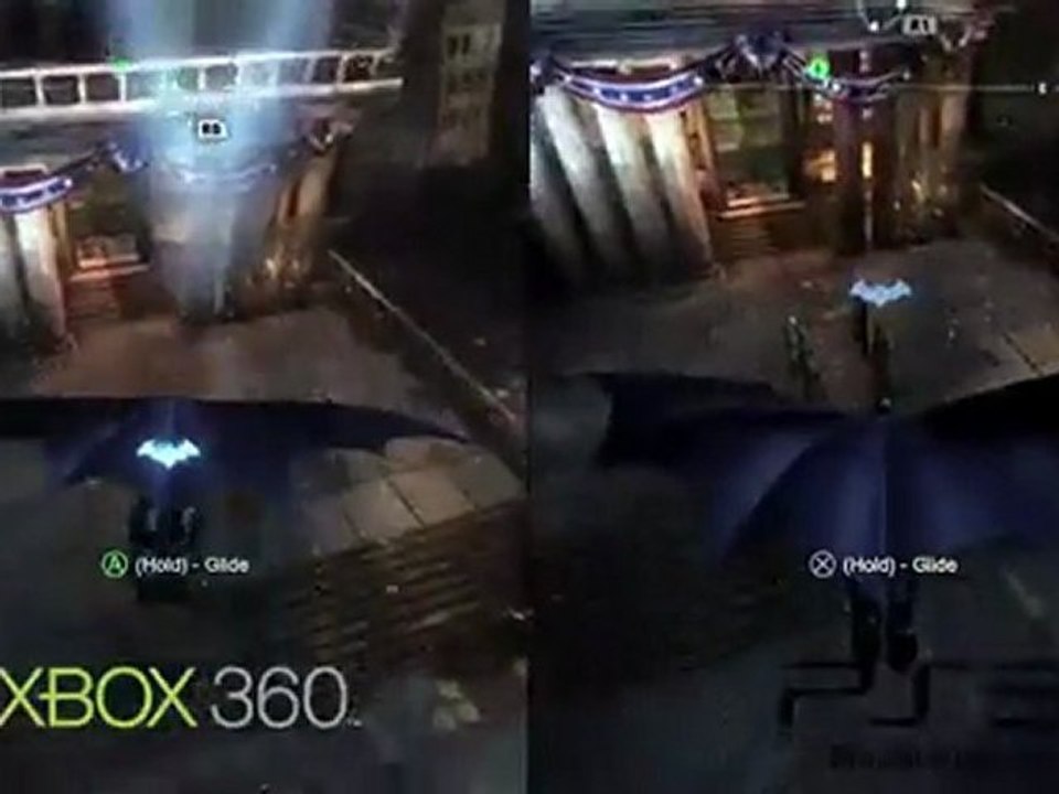 Batman: Arkham City PS3 vs Xbox 360 gameplay