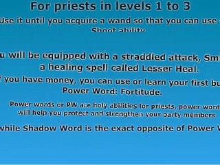 How To Play a Priest in WoW - Leveling a Priest